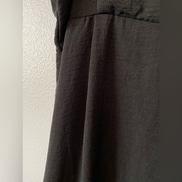 Bobeau Studio B Button front Minimalist Midi Black Dress Size XL - Picture 7 of 11